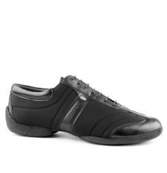 Grey and black dancing shoes for men