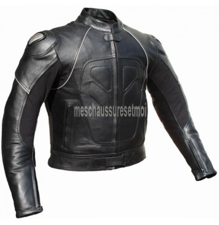 protective leather motorcycle jacket