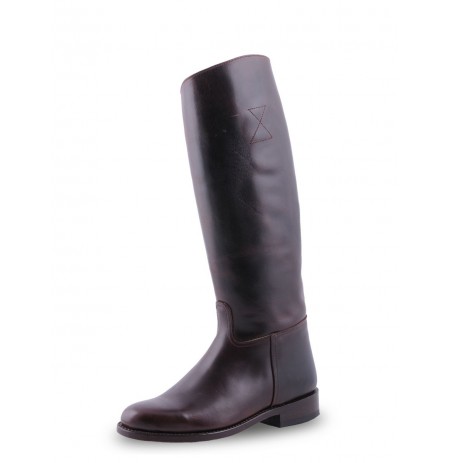 Made to measure Dark brown unisex leather riding boots