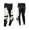 Black and white biker pants for high protection