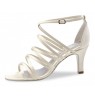 Ivory satin bridal sandals on offer