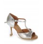 Elegant silver leather sandals