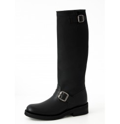 Black leather hight boots Harley style