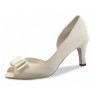  Ivory satin bridal pumps for sale reduced