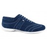 Navy blue nubuck sneakers for men