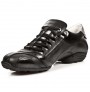 Black leather man sneaker shoe