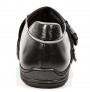 Black leather sneaker for man