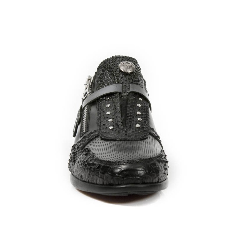 black snakeskin trainers
