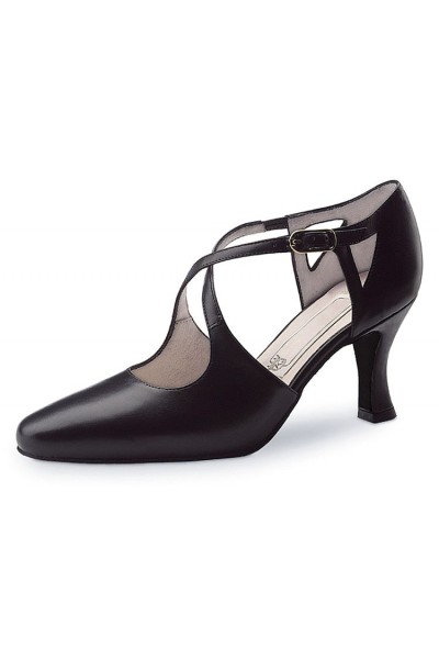 Classic black closed toe dancing shoe