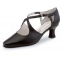 Classic black closed toe dancing shoe