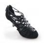 Shiny black dancing shoes