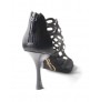 Shiny black dancing shoes