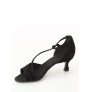 Elegant black leather comfort shoe