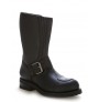 Black box leather bike boots with steel point