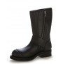 Black box leather bike boots with steel point