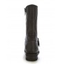 Black box leather bike boots with steel point