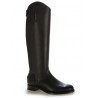 Black leather riding boots big size