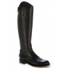 Special BIG SIZES Black leather riding boots with bootlaces