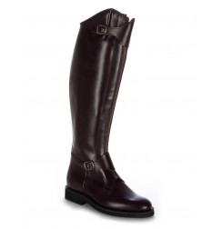 Burgundy leather polo riding boots