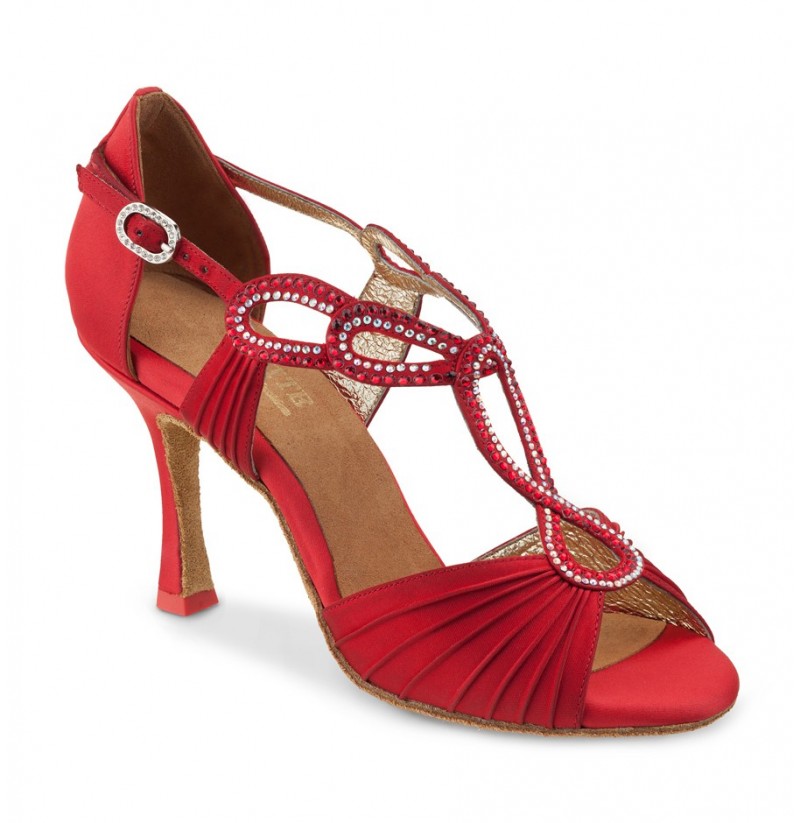 red salsa shoes
