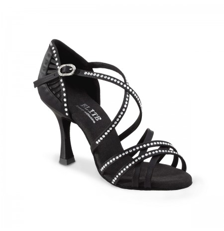 black ballroom heels