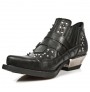 Black studded rock men shoes