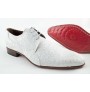 Smart white lace shoes for men 