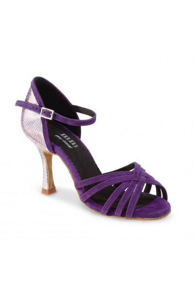 dark purple heeled sandals