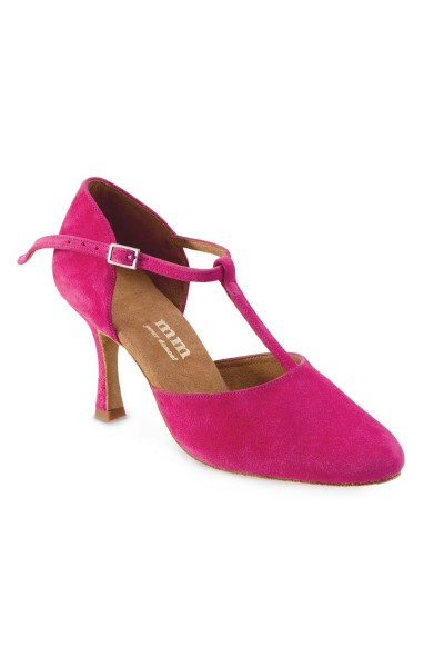 Fuchsia T-strap heels