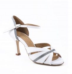 White & silver sandals for wedding
