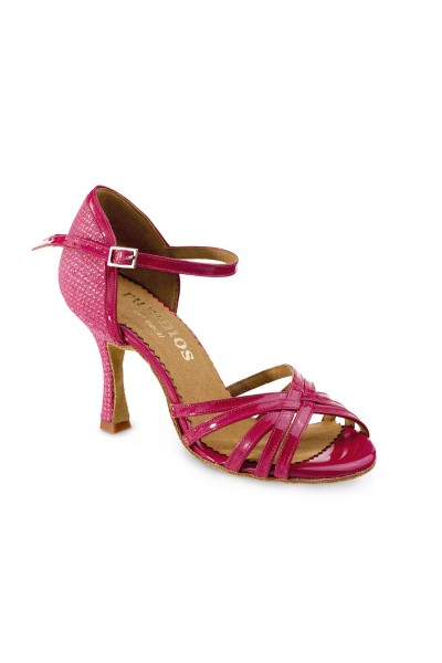 Dark Pink Shiny High Heels Open Toe Varnished Leather Party Shoes - Pink Patent Leather Shoes Dark Pink Shiny High Heels Open Toe Varnished Leather Party Shoes - Pink Patent Leather Shoes