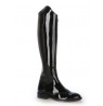 Black patent made to measure leather riding style boots