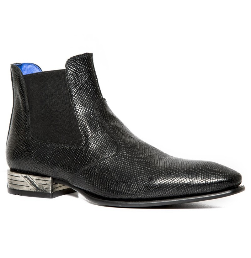 mens snakeskin chelsea boots