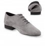 Elegant black & white men's leather dancing shoes 