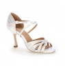 Comfy white leather pump heels