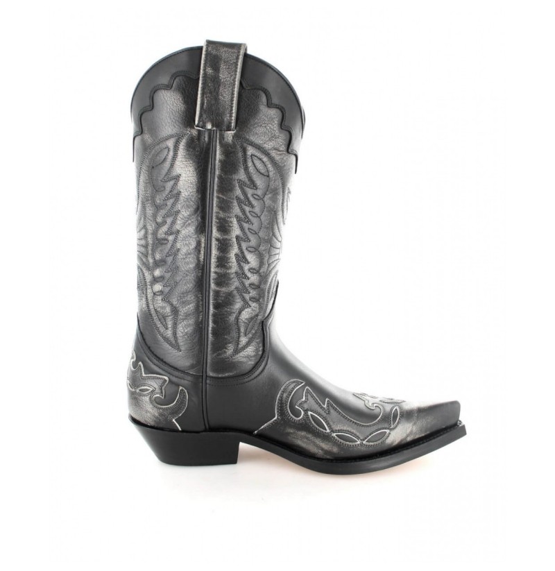 silver cowboy boots mens