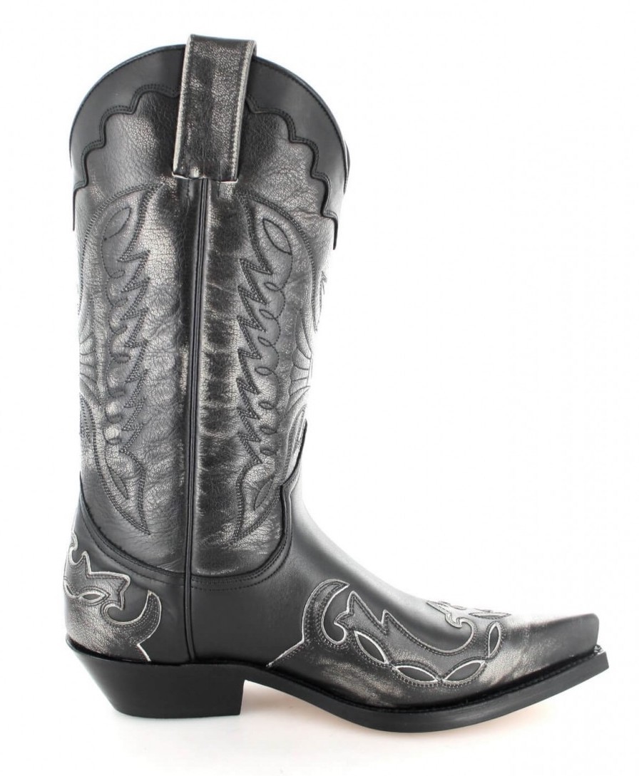 white and silver cowboy boots