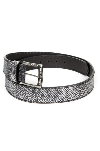 Silvered Snake leather Belt Silvered Snake leather Belt