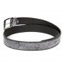 Silvered Snake leather Belt
