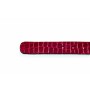 Red patent crocodile leather Belt