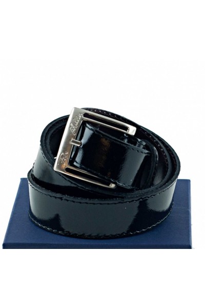 Patent-leather belt