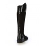 Black leather English riding style boots