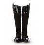 Black leather English riding style boots