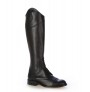 Black leather riding style boots with laces