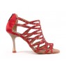 Strappy glittery red dancing heels
