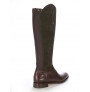 Two-tone leather equestrian boot