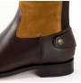 Two-tone leather equestrian boot