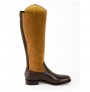 Two-tone leather equestrian boot