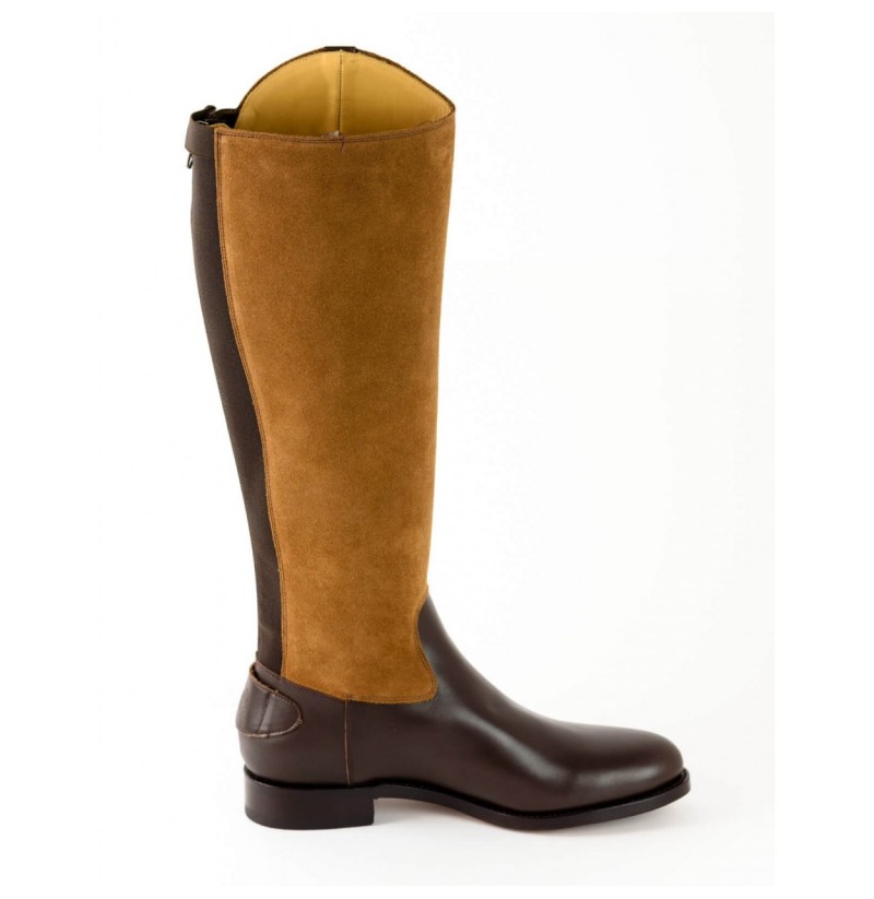 2 tone leather boots