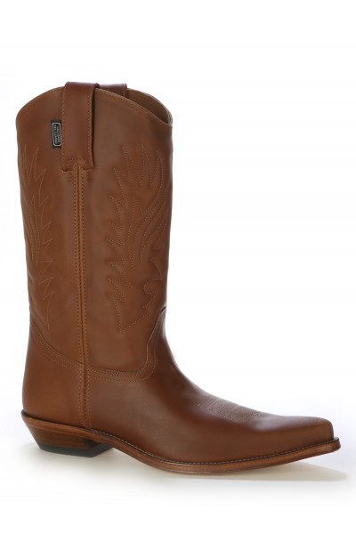 camel color leather boots